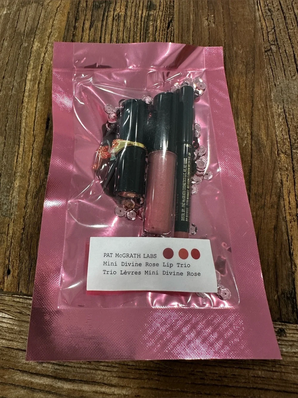 Pat McGrath Mini Divine Rose Lip Trio - Rose Pink Shades